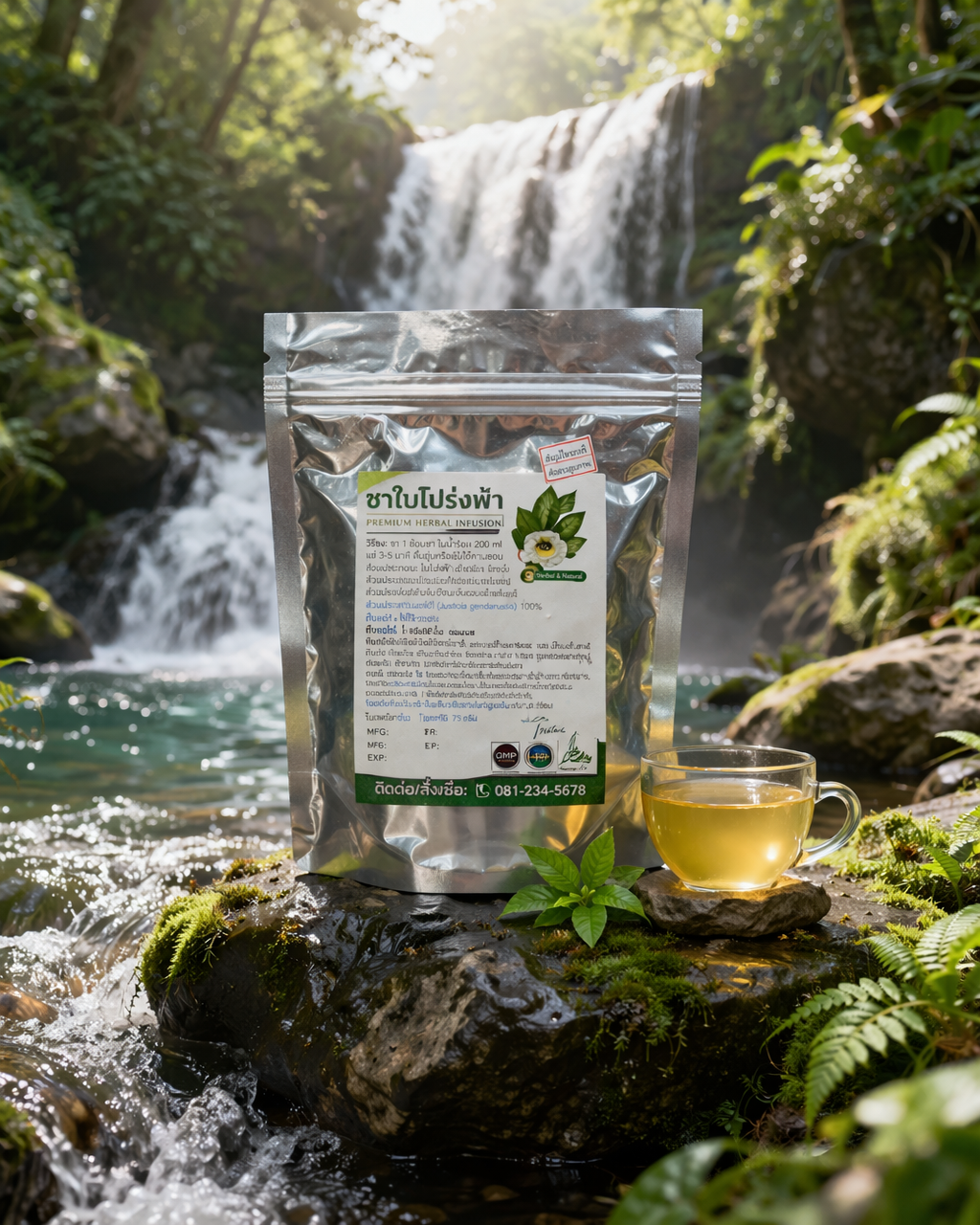 ชาใบโปร่งฟ้า