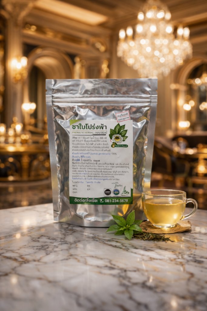 ชาใบโปร่งฟ้า