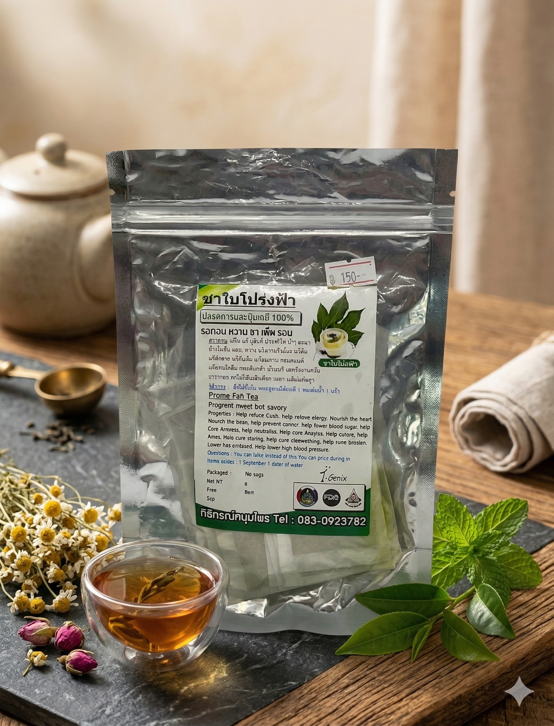 ชาใบโปร่งฟ้า