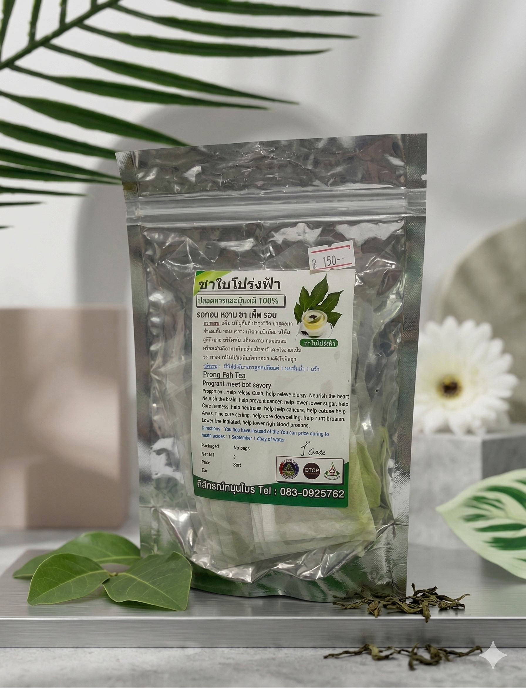 ชาใบโปร่งฟ้า